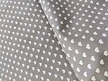 Textil - VLNIENKA podložky do autosedačky 100 % bavlna a 100% Merino top super wash Srdiečka tmavšie šedé - 13698716_