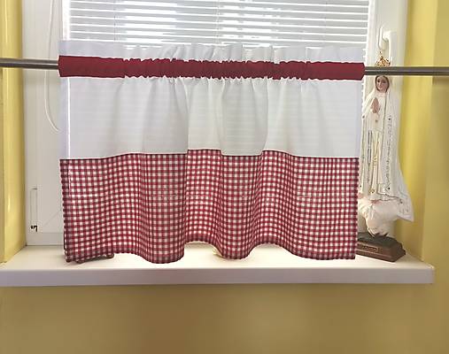 Úžitkový textil - Záclona do chalúpky - 13698994_