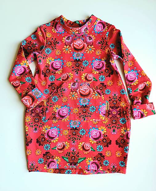 Šaty - Dievčenské šatočky z exkluzívnej elastickej teplákoviny - 13701935_