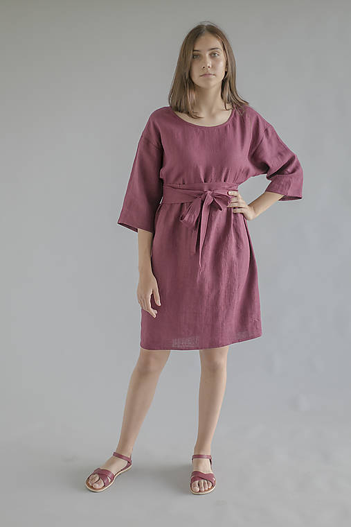 Šaty - Robe de Lin VI - 100% ľan - 13703267_