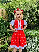 Detské oblečenie - Detské folklórne šaty Lenka - 13702853_