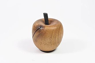 Dekorácie - Drevené jabĺčko z dubového dreva - 13700168_