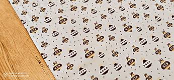 Textil - Bavlnená látka - Vianočná kolekcia - 2021 - Cena za 10 centimetrov (Vianočné ozdoby I) - 13703574_