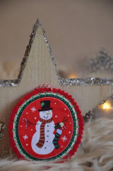Dekorácie - Vianočné ozdoby (Snehuliak) - 13705189_