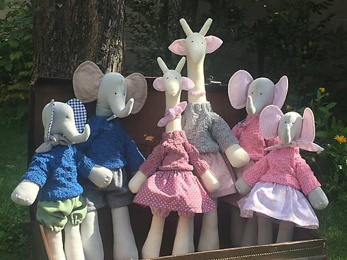 Hračky - žirafky Nini a Mimi - 13703561_