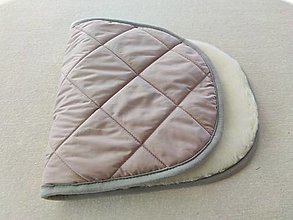 Detský textil - VLNIENKA vložka do kočíka Noordi  100% WOOL MERINO TOP SUPER WASH Elegant Dusty Pink - 13708185_