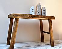 Nábytok - Masívny drevený stolec - natur - 13707712_