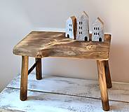 Nábytok - Masívny drevený stolec - natur - 13707715_