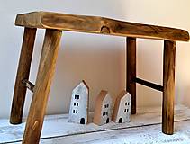 Nábytok - Masívny drevený stolec - natur - 13707718_