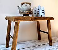 Nábytok - Masívny drevený stolec - natur - 13707720_