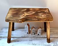 Nábytok - Masívny drevený stolec - natur - 13707722_