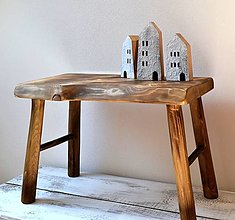 Nábytok - Masívny drevený stolec - natur - 13707713_