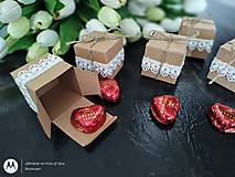 Darčeky pre svadobčanov - Rustikálne krabičky pre svadobčanov - 13708091_
