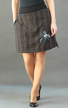 Sukne - Zimní sukně vel. XL - 13707455_