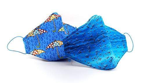 Anatomické antibakteriálne dizajnové rúško s časticami striebra - Aqua Set