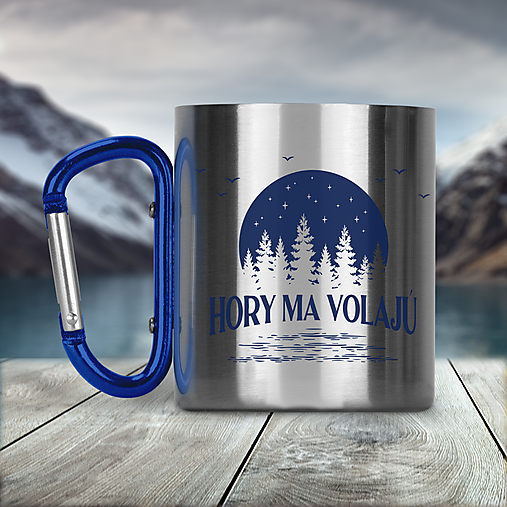 Nádoby - HORY MA VOLAJÚ nerezový termo hrnček - 13712220_