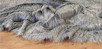 Textil - Kožušina umelá - Grey One Top - cena za 10 cm - 13716700_