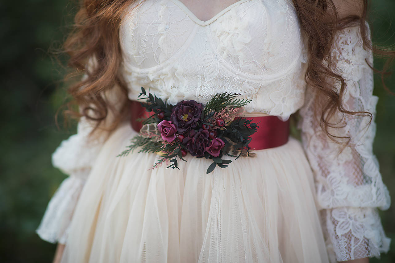 Kvetinový opasok "tichý šepot lesa"  