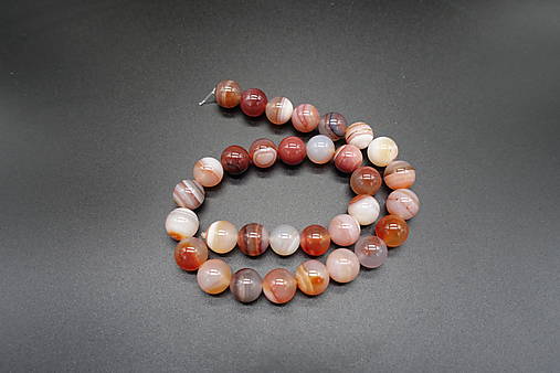 Minerály - Sardonyx 6-8-10-12 (32ks (12mm)) - 13719399_