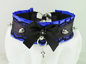 Náhrdelníky - Obojok čipkový, gothic lolita, kawaii,steampunk,punk, gothic pastel, kitten play collar, BDSM, petplay collar U4 - 13720991_