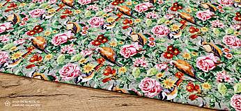 Textil - Softshell - Kvety - 13719885_