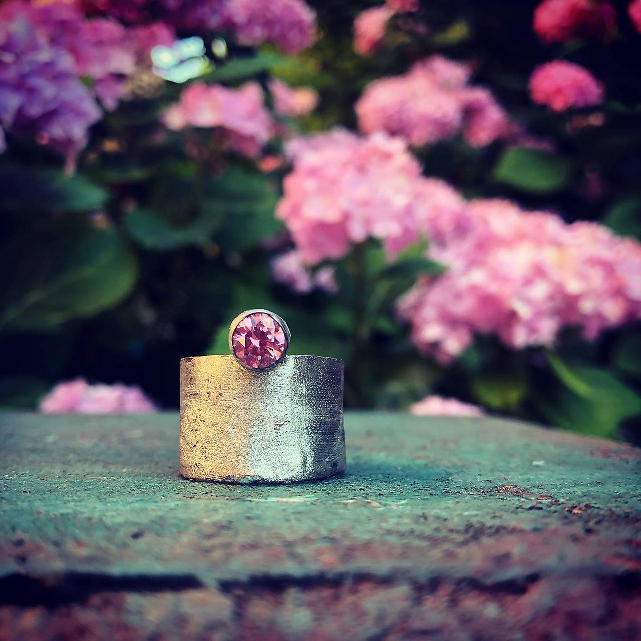 Strieborný prsteň - Nežný