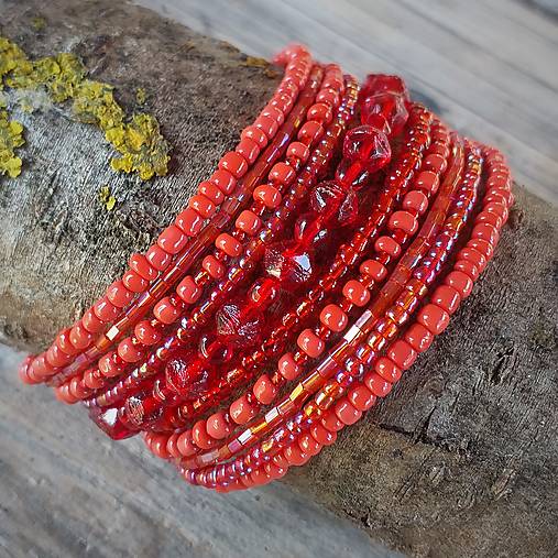 Náramky - ČERVENÝ memo 60mm - 13720810_