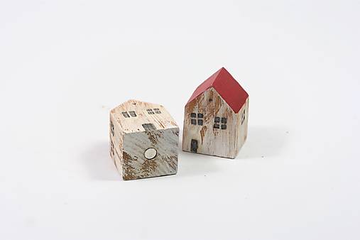  - Drevený domček s magnetom - 12 - 13719860_