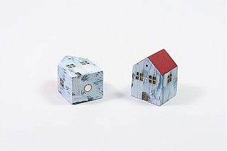 Magnetky - Drevený domček s magnetom - 10 - 13719796_