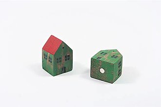 Magnetky - Drevený domček s magnetom - 1 - 13719819_