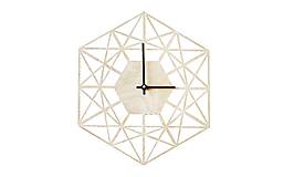 Hodiny - Drevené hodiny na stenu Net Clock - 13722796_