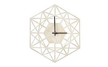Hodiny - Drevené hodiny na stenu Net Clock - 13722796_