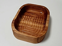Nádoby - Masívná drevená miska (dubová) 3 - 13725436_