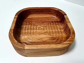 Nádoby - Masívná drevená miska (dubová)2 - 13725429_