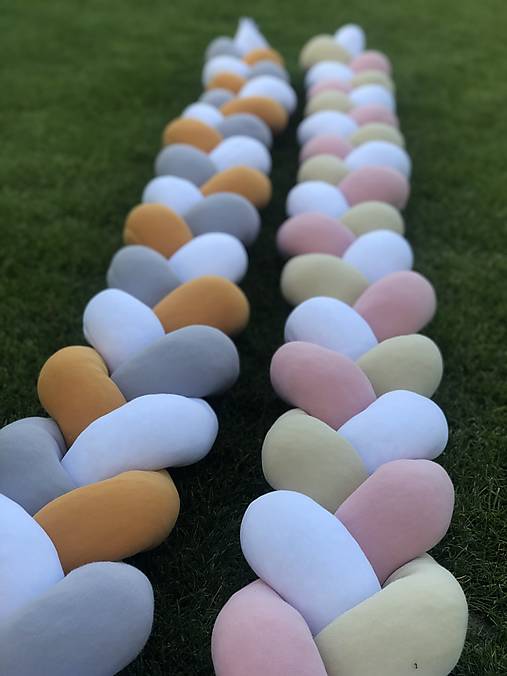 Detský textil - Mantinel do postieľky vrkoč  - 13724419_