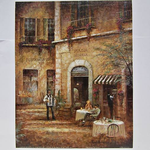 Papier - Reprodukcia -ulička 230x255 mm - 13726430_