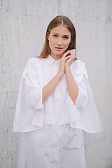 Šaty - Košeľové šaty KIARA (Biela) - 13726831_