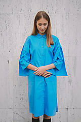Šaty - Košeľové šaty KIARA (Tyrkysová) - 13726836_