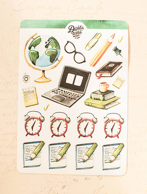 Papier - Samolepky - Pracovné plány - 13728261_