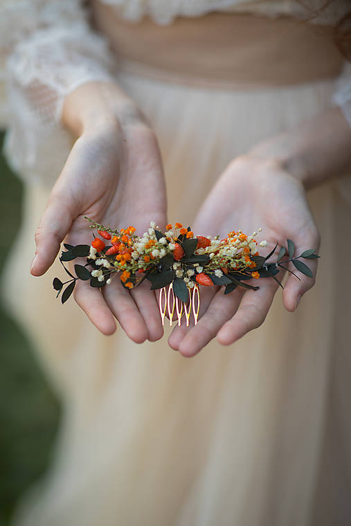 Kvetinový hrebienok "jesenná romanca"