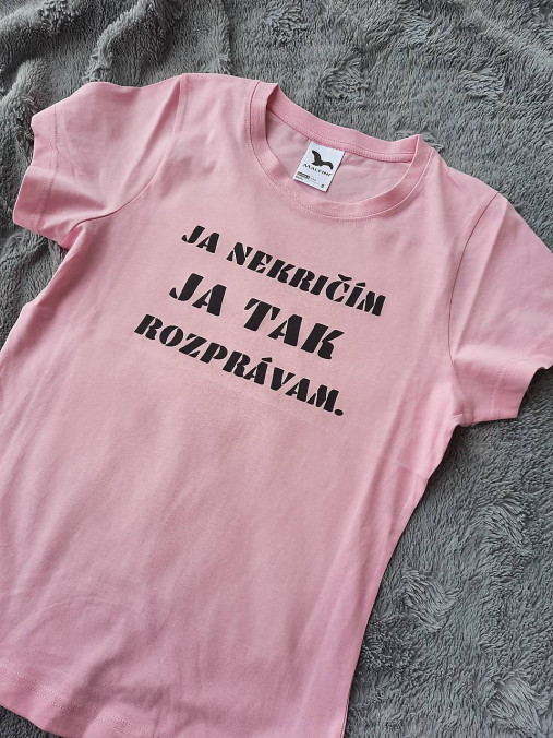 Topy, tričká, tielka - Tričko- Ja nekričím - 13728971_