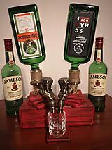 Príbory, varešky, pomôcky - Dvojitý dávkovač alkoholu, Pípa na alkohol, Whiskey dispenser - 13732444_