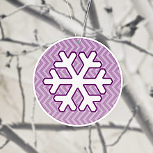 Dekorácie - (s)Nežné vianočné ozdoby snehová vločka (cik-cak) - 13731412_