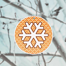Dekorácie - (s)Nežné vianočné ozdoby snehová vločka (trojuholníky) - 13731421_
