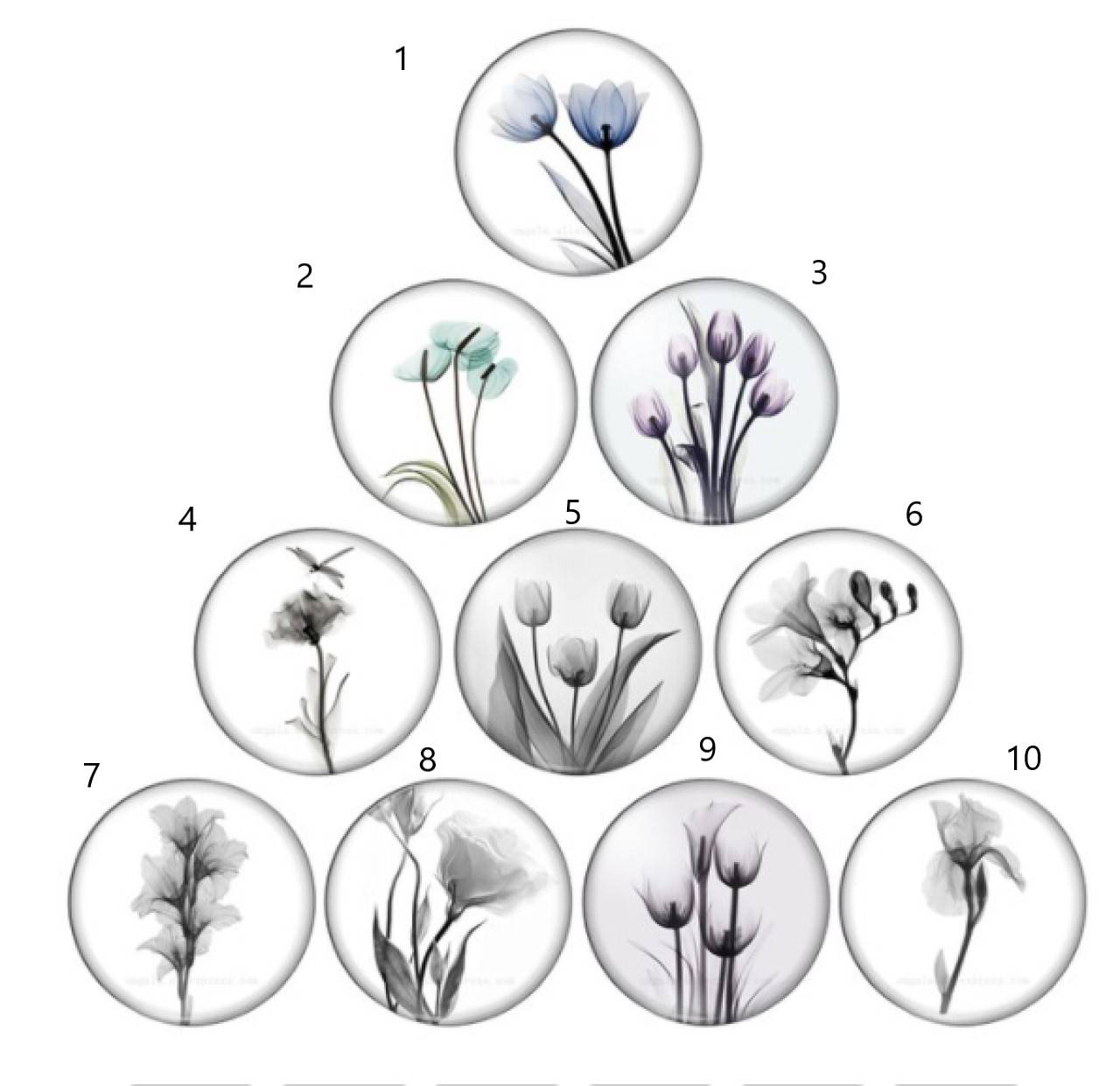 KA101 Kabošon tulipány  12 mm