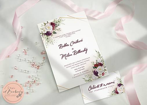 Svadobné oznámenie B#06