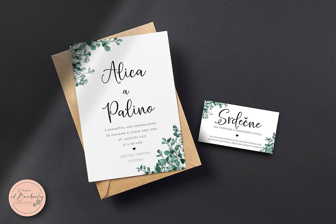 Svadobné oznámenie #12