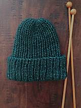 Čiapky, čelenky, klobúky - objemná čiapka na zimu LESNÁ - 13738094_