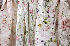 Šatky - Pôvabné dlhé šatky podľa výberu 44x195cm s koženým remienkom (Vintage ruže 42x195cm) - 13736548_