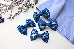 Detské doplnky - Vyšívané mašličky Čučoriedka ♡ (Lesné plody) - 13737218_